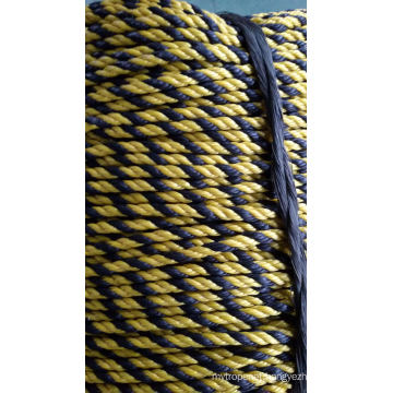 Yellow and Black Color Tiger PP Rope for Packing